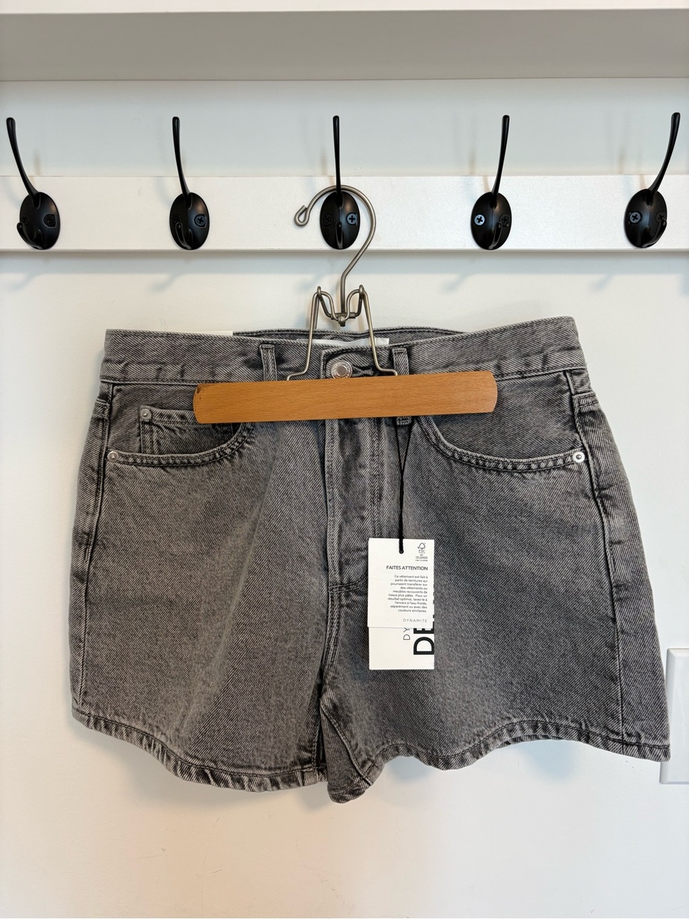 BNWT Dynamite Grey Washed Denim Shorts